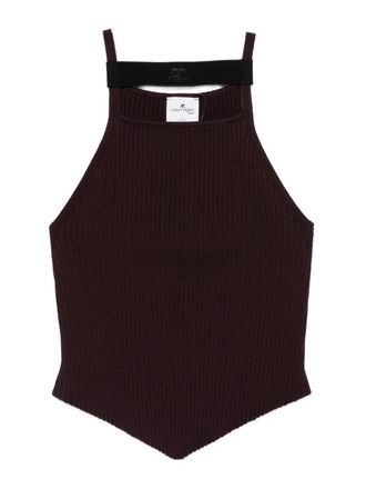 Courr&egrave;ges Ribbed Tank Top
