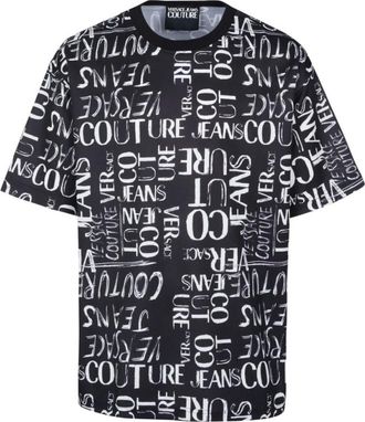 Versace Jeans Couture Iconisch Logo T-shirt Zwart - Heren - T-shirts - Zwart - XS - Katoen - Tops