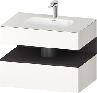 Duravit Qatego Lavabo Encastrado Con Base De Lavabo Consola, - Duravit