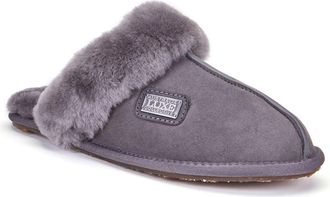 Australia Luxe Genuine Shearling Mule Slipper in Gray at Nordstrom Rack, Size X-Small M