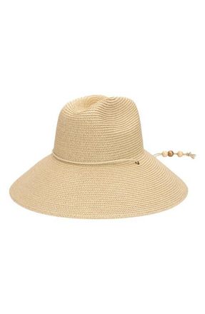 San Diego Hat Company Honey Metallic Straw Lifeguard Hat in Natural at Nordstrom