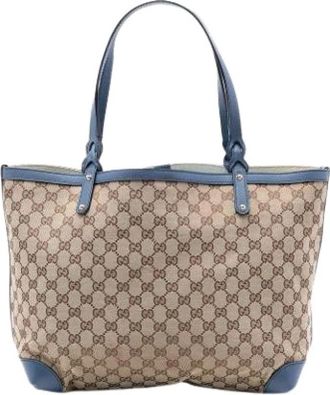 Gucci Pre-owned Tote Bags, female, Beige, Size: ONE SIZE Pre-owned Vintage Tote Bag