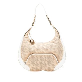Fendi Pre-owned Fendi Zucchino Canvas Chef Pocket Hobo Ladies 2241 8BR465 LPN 058