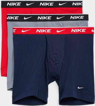 Nike Mens 6 white-logo boxer briefs Essential Cotton Stretch 3-pack