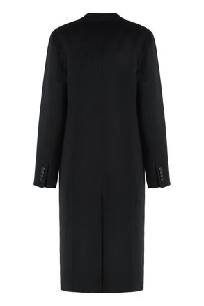Tory Burch Womens Wool Coat Black Double Breasted & Peacoats