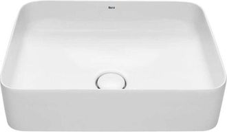 Roca Roca - Lavabo de sobre encimera fineceramic square inspira Color: Blanco