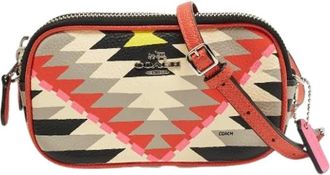 Coach Pre-owned Cross Body Bags, female, Multicolor, Size: ONE SIZE Pre-owned Leather Shoulder Bag