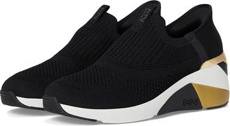 Skechers A-Wedge - Crecent Hands Free Slip-In Womens Shoes Black : 6.5 B - Medium