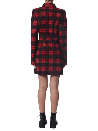 Unravel V-Neck Short Dress - Red