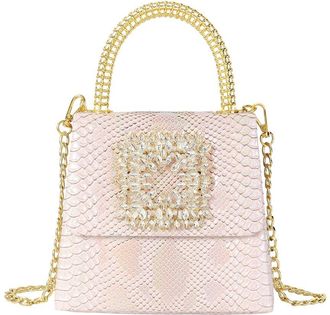 Tiffany & Fred Embossed Mini Leather Satchel