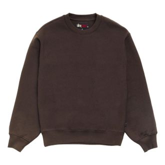 St&uuml;ssy Fleece Crew Brow 118632-BROW