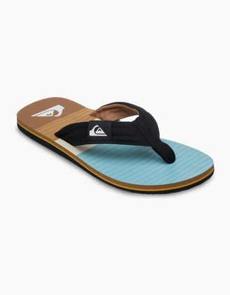 Quiksilver Mens Quiksilver Mens Molokai Screen Flip Flops - Tobacco Brown Tijuana - Size: 10