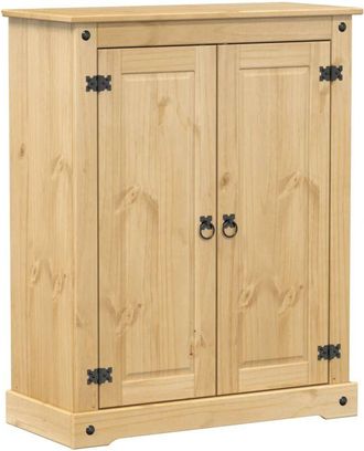 vidaXL Mueble Zapatero Corona Madera Maciza De Pino 86x38,5x108 Cm Vidaxl