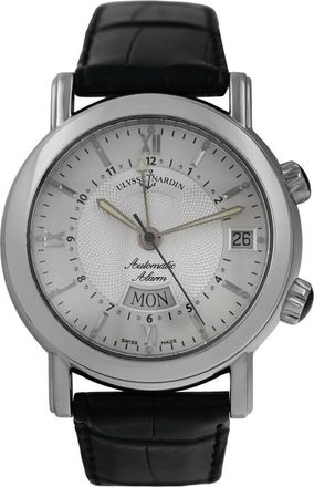 Ulysse Nardin Pre-owned Ulysse Nardin San Marco Alarm Automatic Silver Dial Mens Watch 603-77