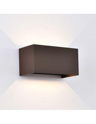 Mantra Mantra Aplique Led Exterior Rectangular Davos Corten, 4x6w 24w 2700k Dimmable 2200lm, Ip54