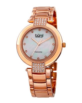 Bürgi Burgi Womens Alloy Diamond Watch