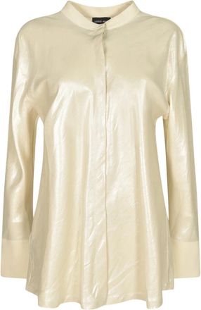 Giorgio Armani Overhemden - Dames - Overhemden - Geel - XL - Katoen - Overhemden