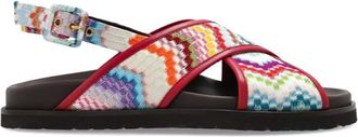 Missoni Zigzag Strap Sandalen - Dames - Sandalen - Veelkleurig - 36 EU - Leer - Schoenen