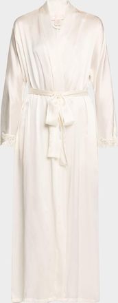 Christine Lingerie Bijoux Long Silk Robe