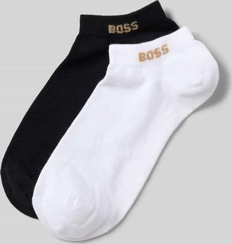 HUGO BOSS Socken aus Baumwoll-Mix im 2er-Pack Modell AS LUREX_LOGO in Hellrosa, Gr&ouml;&szlig;e 35-38