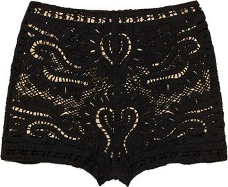 Twin-Set Shorts in maglia - Nero