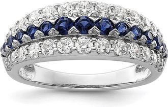 Diamond2Deal 14k White Gold Lab Grown Diamond Wedding Band Ring 1Ct Clarity- VS Color- G-H