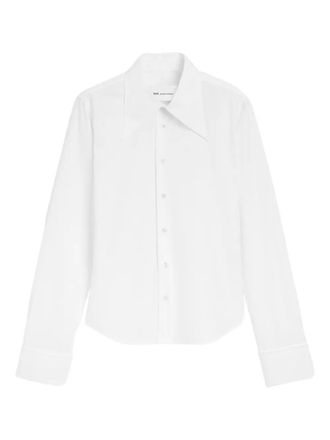Ami Sharp-collar fitted shirt - White