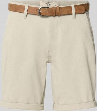Redefined Rebel Bermudas mit G&uuml;rtel und Eingrifftaschen Modell NEBRASKA in Lind, Gr&ouml;&szlig;e XXL