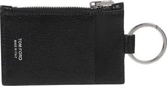 Tom Ford Logo Print Goat Skin Wallet