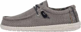 Hey Dude Mens Wally Baja Blanket Shoe In Grey