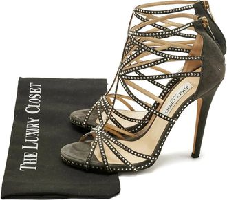 Jimmy Choo London Sandali Thistle con cristalli - Verde