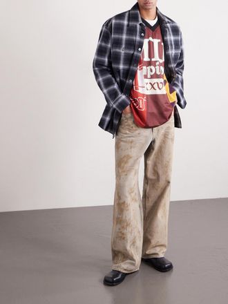 Amiri Oversized Printed Mesh T-Shirt