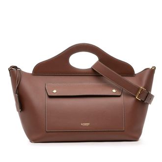 Burberry Pre-owned Burberry Medium Calfskin Soft Pocket Satchel Ladies B2XC83L57YBIXQG4