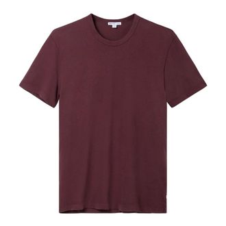 James Perse T-Shirts, male, Purple, Size: XL Short Sleeve Crew Neck