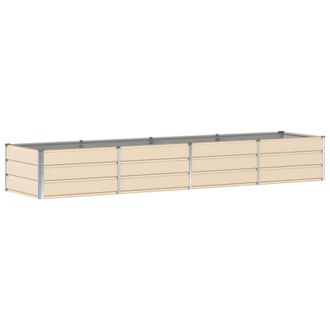 vidaXL Jardinera Marfil 320 X 80 X 45 Cm Acero Vidaxl