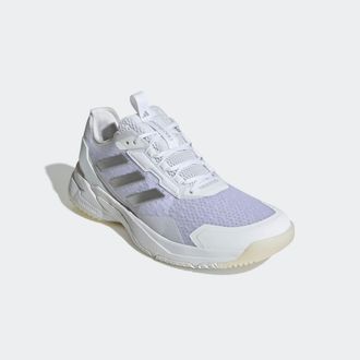 adidas Handballschuh ADIDAS PERFORMANCE CRAZYFLIGHT 6 HALLEN, Damen, Gr. 38,5, cloud wei&szlig;, silber metallic, core schwarz, Synthetik, Textil, Schuhe Handballs