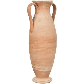 Biscottini International Biscottini - Anfora romana in Terracotta 100% Made in Italy interamente Lavorata a Mano Vaso da esterno