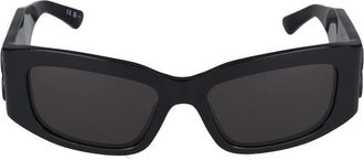 Balenciaga Stijlvol Zwart Grijs Zonnebril - Dames - Zonnebrillen - Zwart - 56 MM - Accessoires