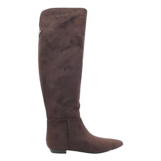 Guess Schoenen, Dames, Bruin, 40 EU, Leer, Hoge laars