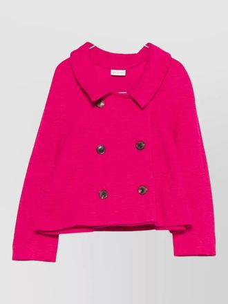 Dries Van Noten huvia cropped coat long sleeves buttons