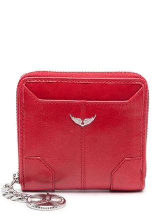 Zadig&Voltaire Sunny mini coin wallet - women - Calf Leather - One Size - Red