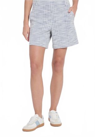 Lyss&eacute; Lilly Summer Pull-On Tweed Short In Azzurro