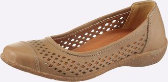 Casual Looks Ballerina CASUAL LOOKS, Damen, Gr. 36, camel, Glattleder, Schuhe Ballerina