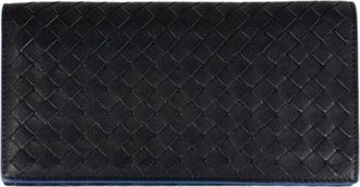 Bottega Veneta Pre-owned Wallets, female, Black, Size: ONE SIZE Pre-owned Long wallet (bi-fold)