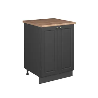 Vicco Mueble Bajo Para Fregadero Fame-line, Antracita-oro Landhaus/antracita, 60 Cm, Vicco