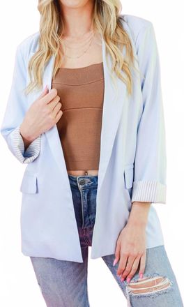 HYFVE Be The Boss Blazer In Sky Blue