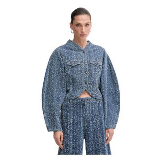 Rotate Rotate Birger Christensen, Dames, Jassen, Blauw, Maat: XS Denim