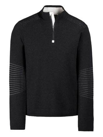 Moorer Sciores half-zip sweater - Black