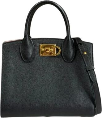 Ferragamo Pre-owned Handbags, female, Black, Size: ONE SIZE Pre-owned Handbag