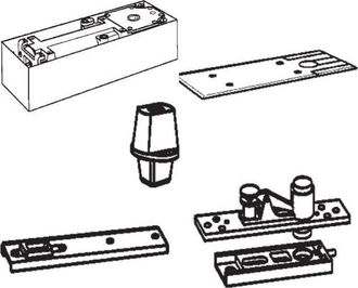 Dorma Dorma - Cierrapuertas Suelo Bts-75v Inox Con Fijacion 90&ordm;